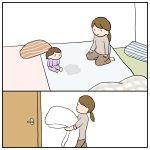 布団を濡らしただけなのに